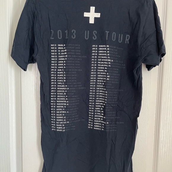 Official Ed Sheeran concert Medium Men's Dark blue T-Shirt with dates - Picture 2 of 2